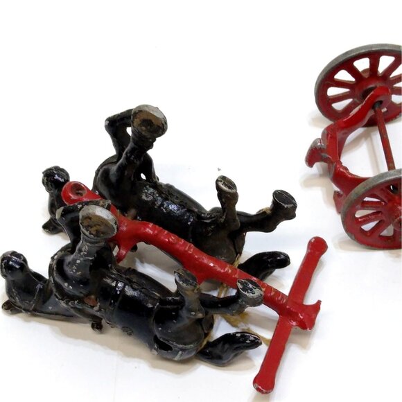 Stanley Toy Co. Horse Drawn Farm Hay Work Cast Wagon w/Driver Toy Original Paint - Picture 8 of 13